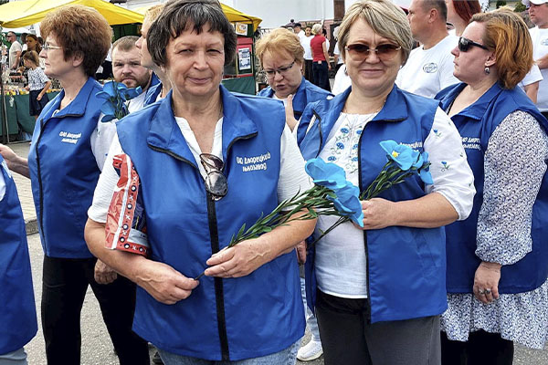 Делегация ОАО «Дворецкий льнозавод» приняла участие в районном фестивале «Дожинки-2025» в Дятлово!